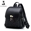 FOXER Brand Women Patchwork Zipper Large Capacity Backpack New Design Female College Bags Teenage Girls School Shoulder Bag 1
