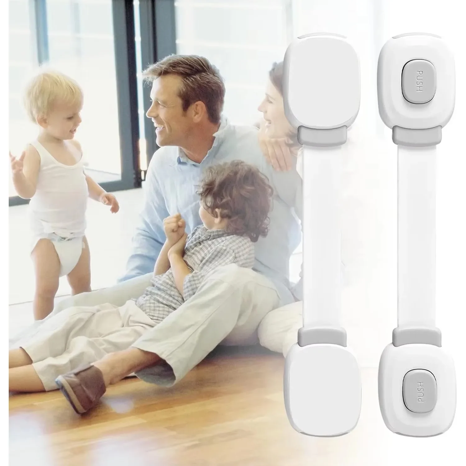 3/5/8 Pieces Baby Cabinet Locks Multi-function Child Safety Protection Drawer Locks Household Child Anti-pinch Safety