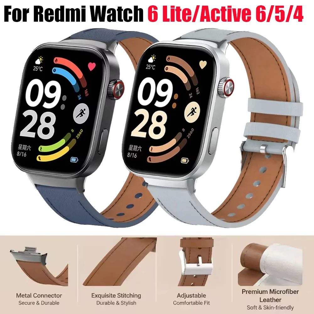 Breathable Leather Wristband - Premium Replaceable Strap Accessory 