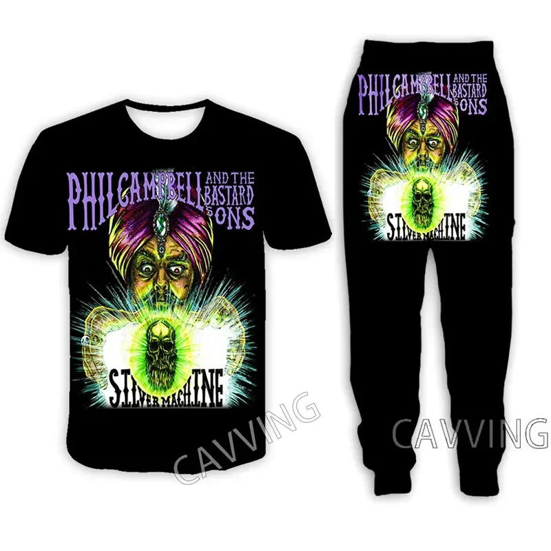 

Phil Campbell And The Bastard Sons 3D Print Casual T-shirt + Pants Jogging Pants Trousers Suit Clothes Sets Suit Clothes