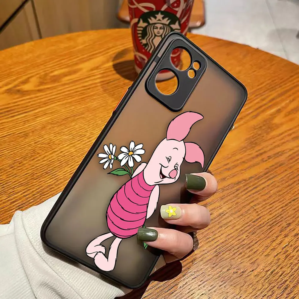 thumbnail image 1 of Matte Phone Case for OPPO RENO 8 8T 7Z 7 6Z 6 5 4 3 PRO PLUS 4G 5G Hard Case Funda Coque Capa Shell Cover Cute Pink Piglet Anime, 1 of 5