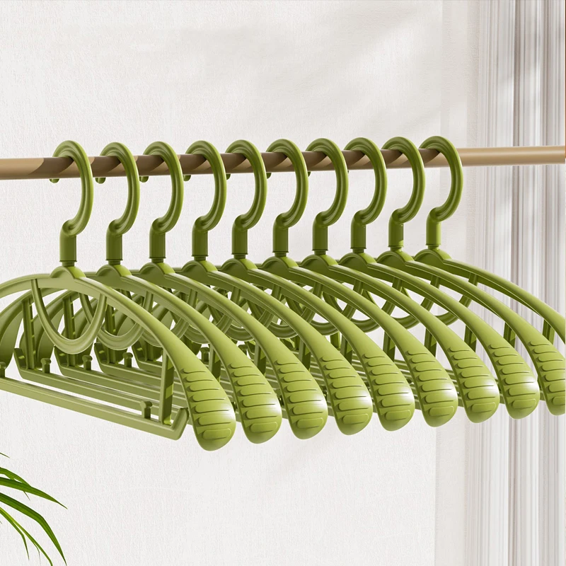 1-50PCS Hangers Multi-Functional Wide-Shoulder Non-Slip Drying Rack Thickened Clothes Drying Support Rack Student Coats Hanger