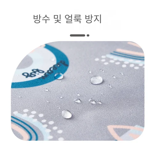 HappyFlute-새로운 방수 포켓 인쇄 긴 소매 작업복 아기 수유 턱받이, 1 개 테이블 사용 전체 커버리지 3