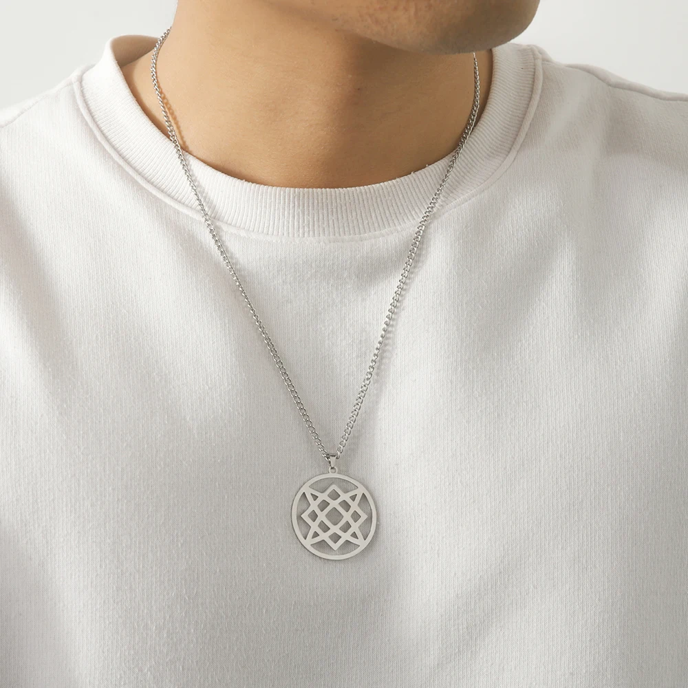 Dawapara Octagram-Halskette, Stern von Ishtar, Inanna-Göttin, Assyrian-Stern-Anhänger, Edelstahl, antike griechische Mythologie, Schmuck – Detail 9