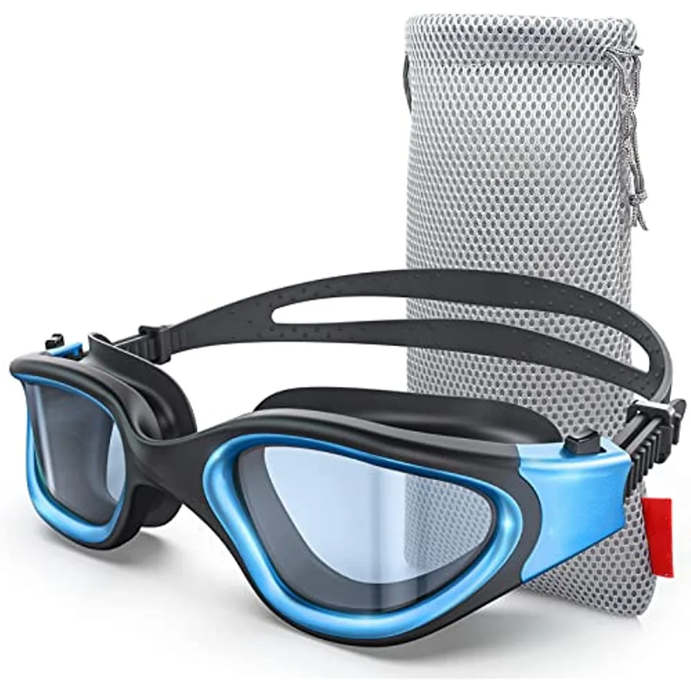 Swim Goggles, G1 MAX Super Waterproof and anti fog high definition flat