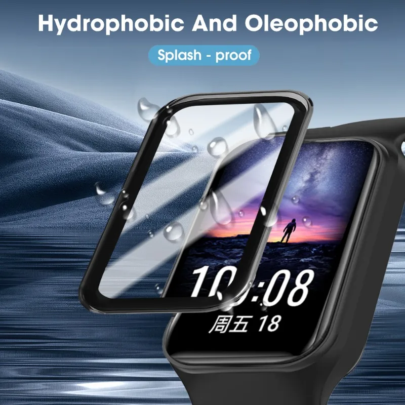 Full Coverage Protective Film for Xiaomi Band 8 Active Screen Protector HD Clear Wristlet Cover for Mi Band8 Active Accessories