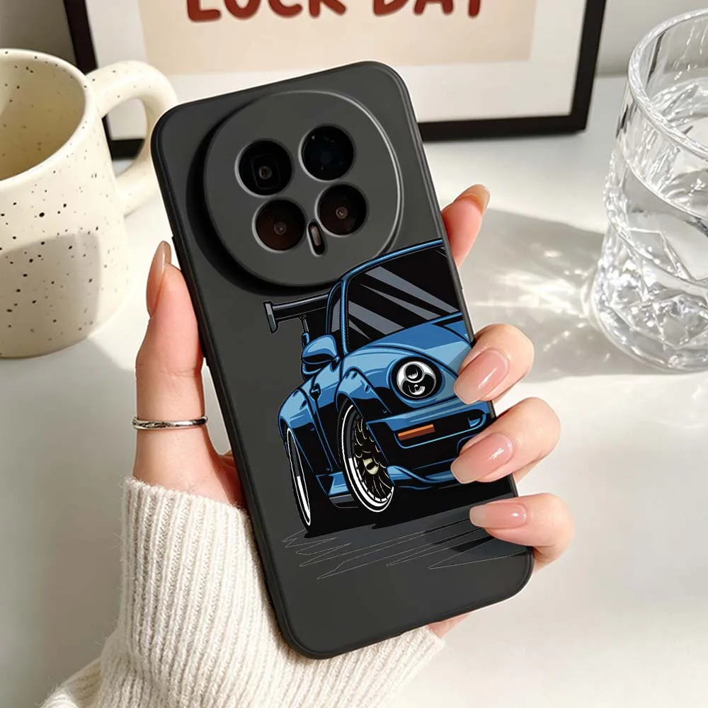 Sleek Black JDM Sports Cars Phone Case