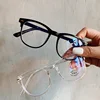 Women's Round Frame Myopia Glasses Vintage Transparent Minus Diopter Glasses Unisex Trend Blue Light Blocking Near Sight Eyewear 2