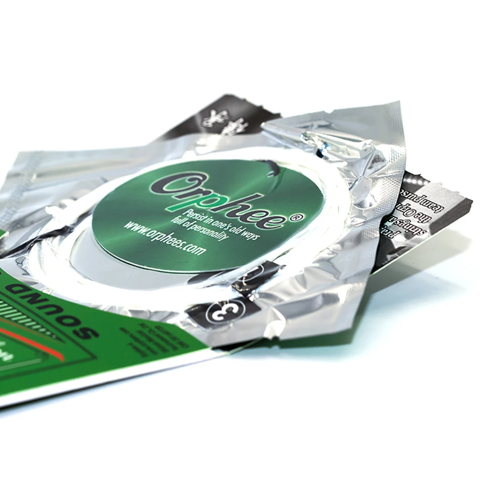 Orphee Professional Ukulele Strings QK90 Series String Instrument Accessories Full Set Clear Nylon White Carbon Fiber Strings ukulele tuning pegs
