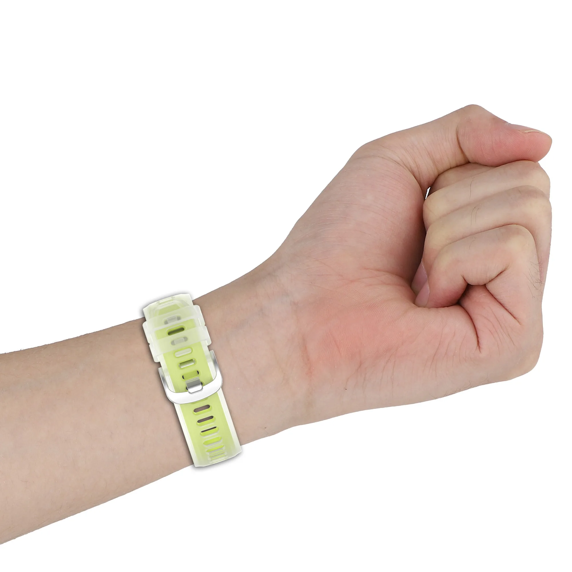 Breathable Two-Color Sport Silicone Bracelet Strap
