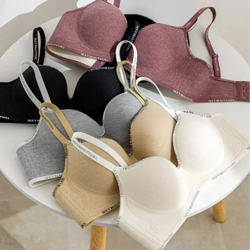 Wireless Push Up Bra for Small Chest A-C Cup Seamless 3D Pads Anti-Sagging Bralette No Trace Underwear 4