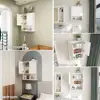 Adjustable Shelf Wall Cabinet Bathroom Above Toilet Storage Durable MDF Material Soft Closing Doors Easy to Assemble Versatile 3
