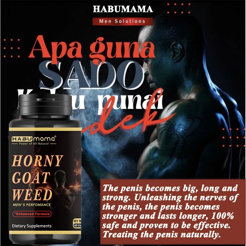 Testosterone Booster for Men, Male Enhancing Pill, Enhance Energy & Endurance, Muscle Growth Supplement, Horny Goat Weed