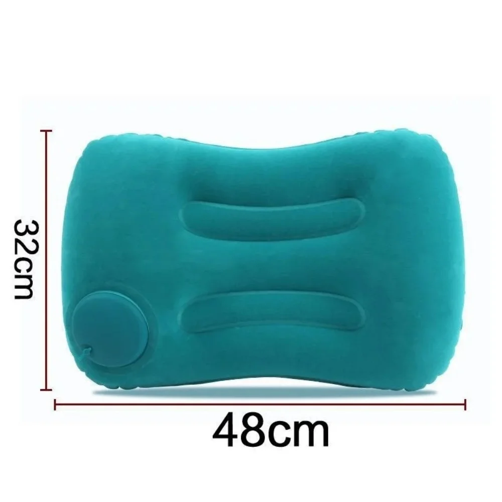 휴대용 풍선형 사각 베개, 편안한 프레스형 침대 베개, 접이식 야외 캠핑 베개, 가정 및 사무용품