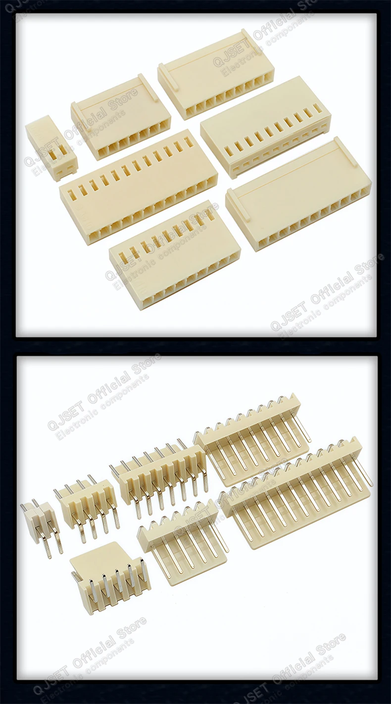 50Pcs KF2510 Stecker 2,54mm Pitch 2P-12Pin Gerade/Gebogene Männlich Weiblich Buchse Gehäuse Stecker Pin Header Crimp Terminals KF-2510 – Detail 9