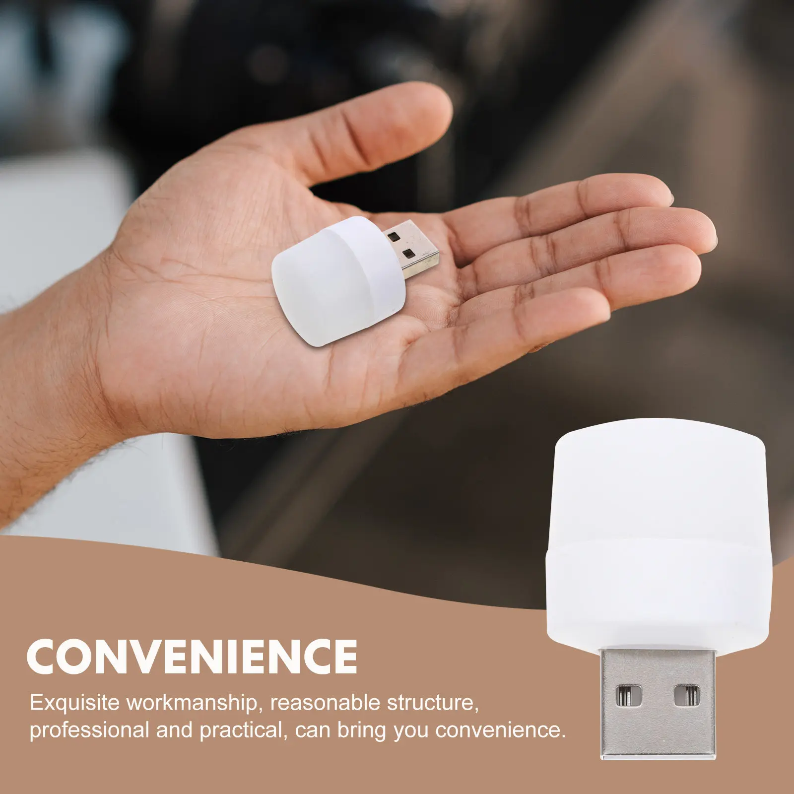 10Pcs 휴대용 USB LED 야간 조명 미니 분위기 램프 고휘도 부드러운 조명 자동차 인테리어 노트북 USB 라이트 주변 조명
