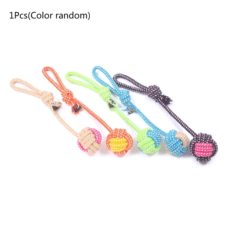 

Dog Rope Fetching Toy Tug-of-war Game for Dogs Teething Chew Molar Toy Dog Fetching Toy for Indoor Dogs 6XDE