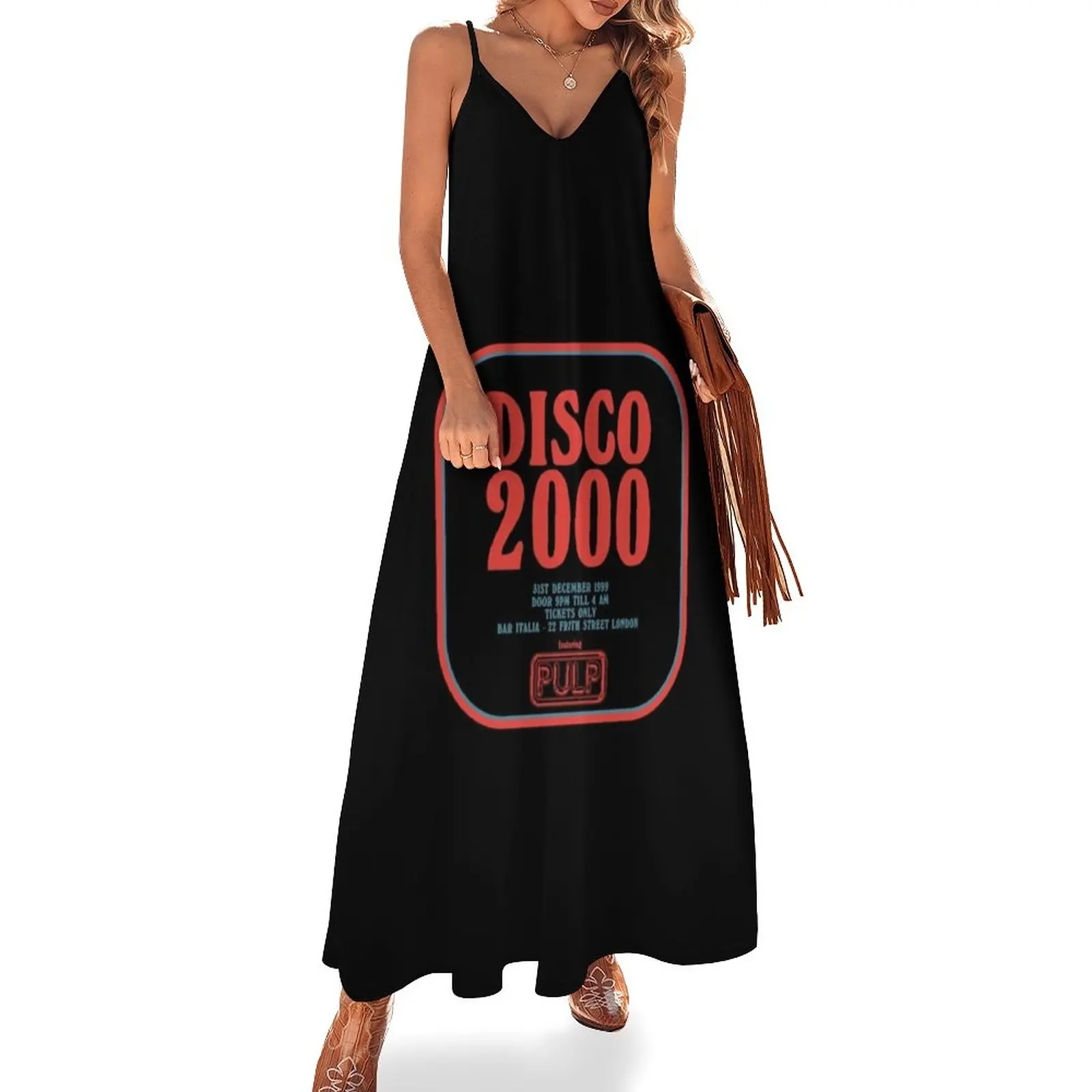 

Pulp - Disco 2000 - Red and Blue Classic Sleeveless Dress dresses for official occasions women's summer jumpsuit summer dresses
