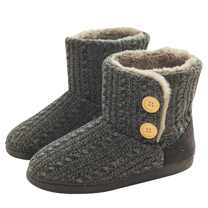 Warm Winter Booties for Women Men Slipper Booties Plush Indoor Outdoor 2
