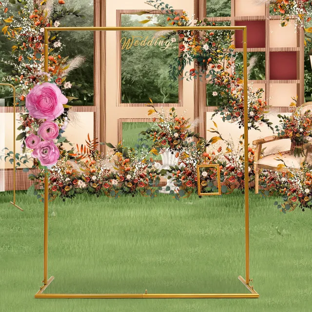 Arche de fond de mariage en métal, accessoires de décoration de porte de  jardin, support de plante de fleur, cadre de ballon de fête, support de  décoration de lieu, offre spéciale 
