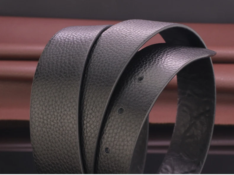 High Quality Classic pin buckle genuine leather belt men luxury brand Formal designer full grain leather cintos masculinos B559