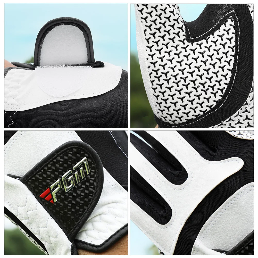 Golf High Elastic Magic Gloves Non slip Breathable Super Fiber Cloth Gloves for Men's Single Left Hand Blue Grey White