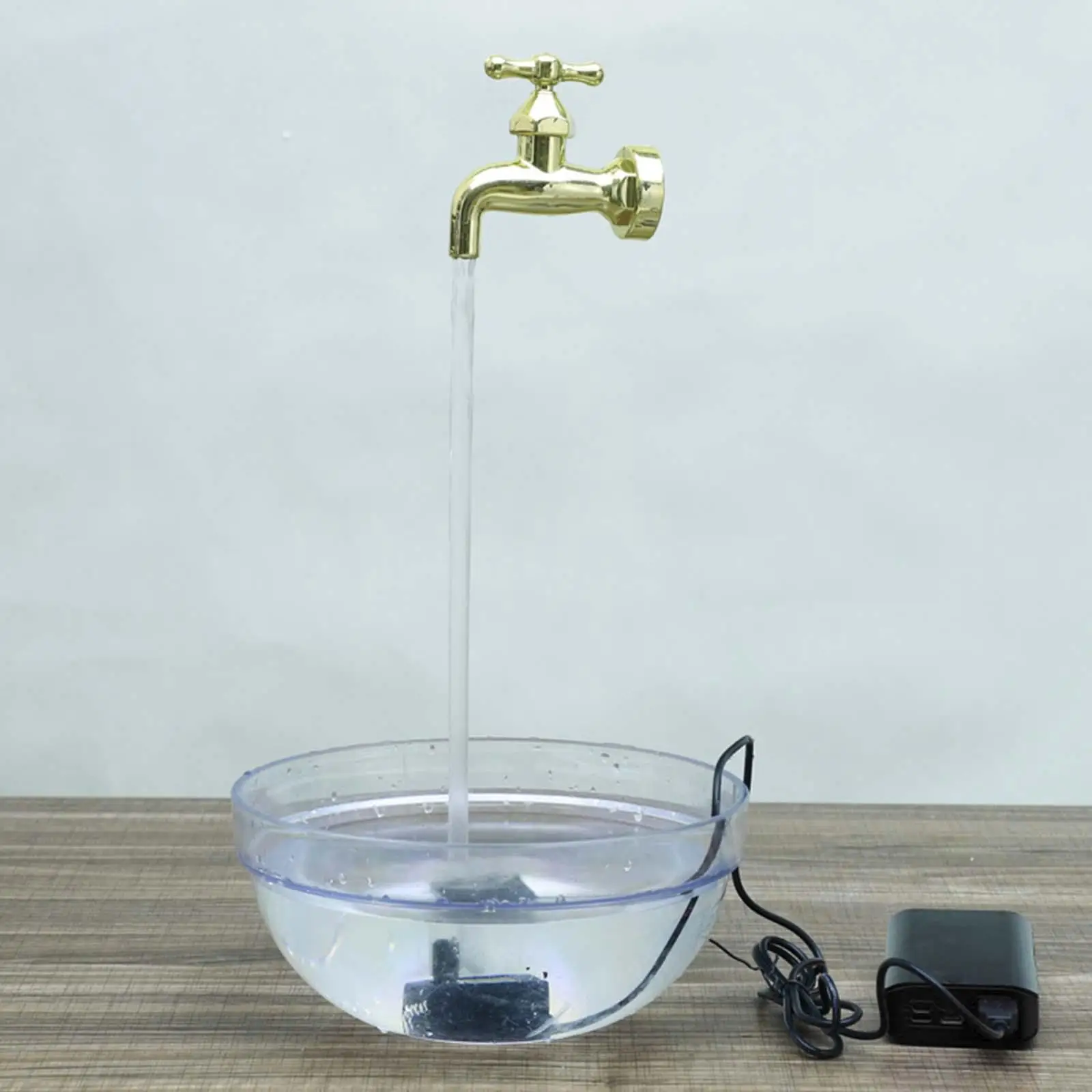 보이지 않는 물꼭지 물뿌리개 분수 플로팅 탭 워터 분수 호텔 장치, DIY 아트 데코, 마당용