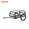 VEVOR 160 lbs Bike Cargo Trailer Foldable Storage Bicycle Wagon Cart with 16" Wheels Safe Reflectors Fits 22"-28" Bike Wheels 1