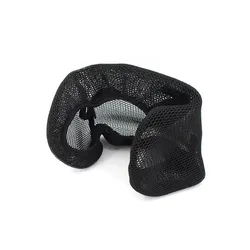 3D Mesh Breathable Motorcycle Seat Cover - Waterproof and Sunproof Airflow Cushion Saddle (Black)