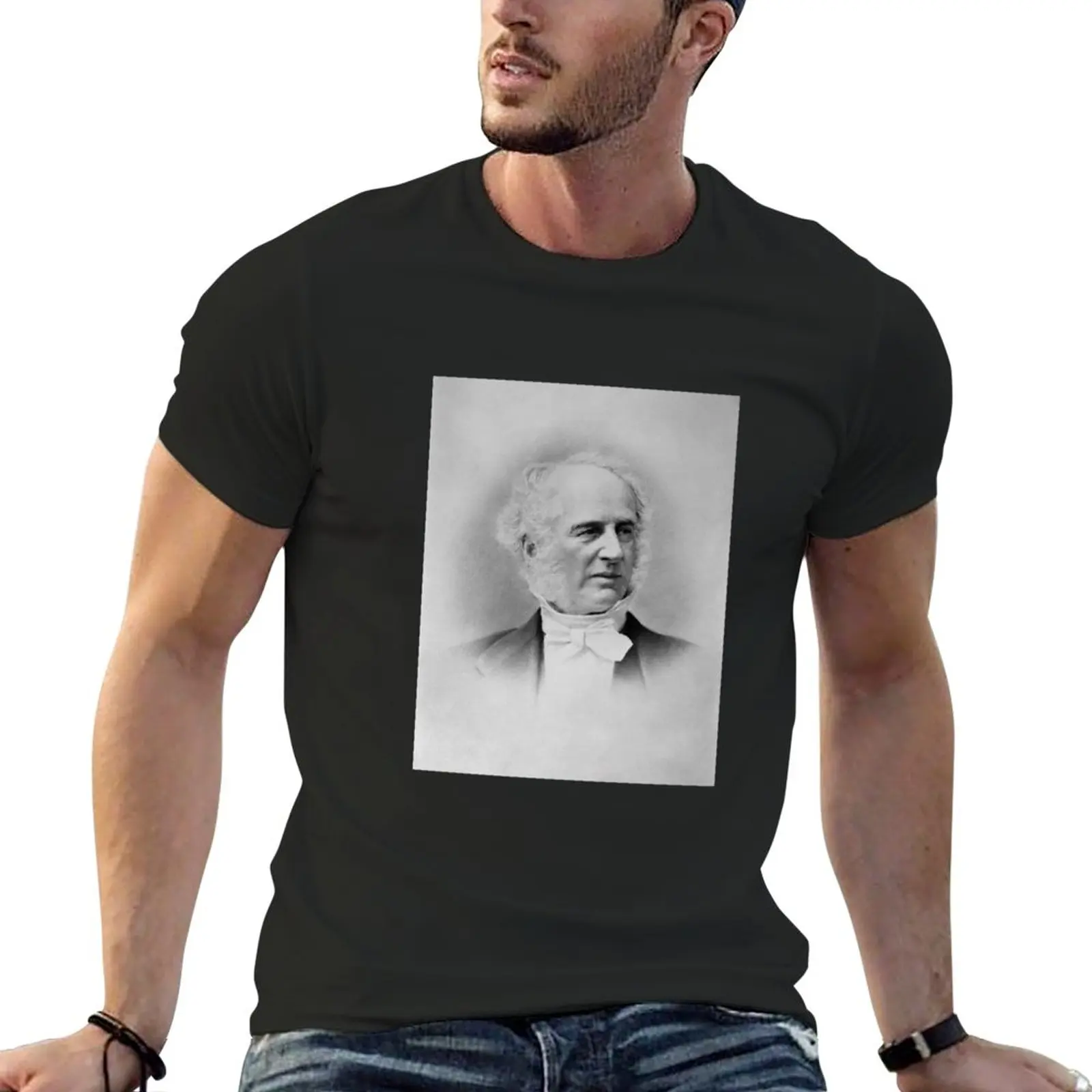Cornelius Vanderbilt-Railway And Shipping T-Shirt Magnate Tee Shirt Blanks Camicie Moda Coreana Graphic Tees Abbigliamento Uomo