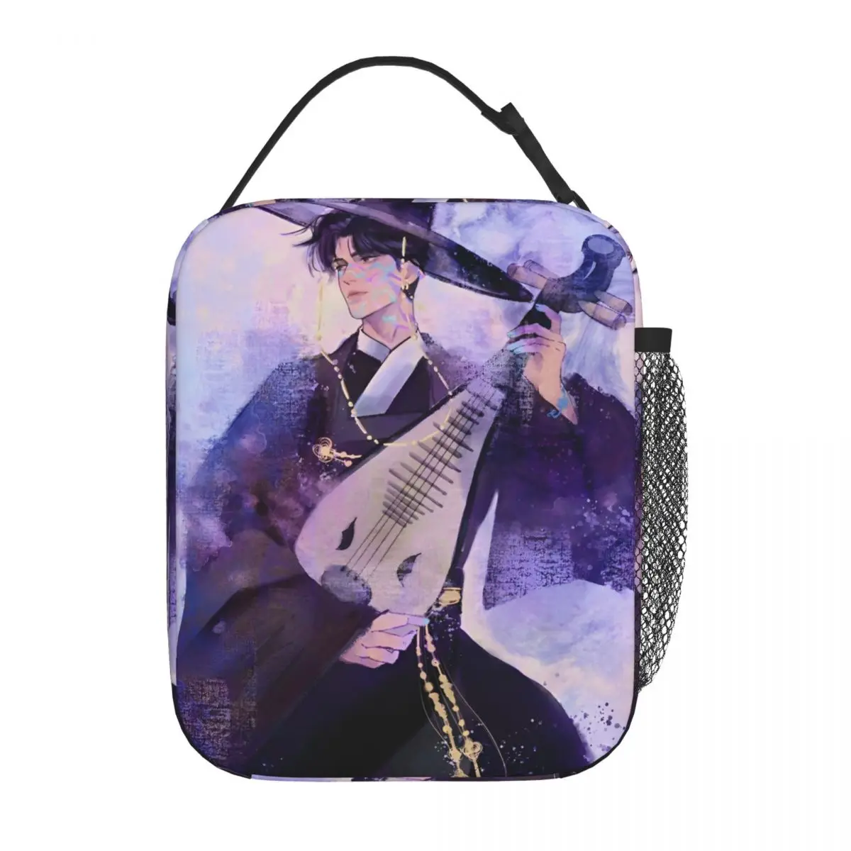 Anime Demon Slayer Tanjiro Boîte à Lunch Avec Doublure Isolée Rembourrée Sac à Lunch Sac