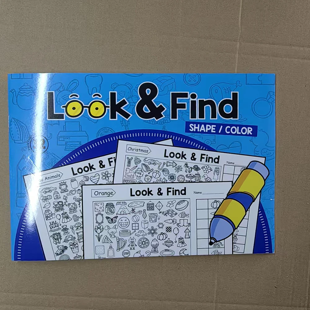 Gizli Nesne Oyunları ile Arama ve Bulma Aktivite Kitabı - 3+ Yaş İçin İnteraktif Boyama Kitabı, Gözlem Becerilerini Geliştirmek, Hafızayı ve Konsantrasyonu Geliştirmek için Eğitici Bulmacalar, Sevimli Hayvan ve Nesne Eşleştirme (Eşleştirme Oyunu), Öğrenme Oyunları, Anlama Oyunları, Anaokulu Öğrencileri için Yaratıcı Öğretmen Hediyesi, Doğum Günü, Noel Hediyesi