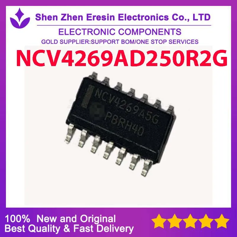 

Бесплатная доставка, 5 шт./лот NCV4269AD250R2G SOP14, новый и оригинальный
