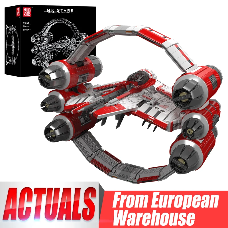 Mold King 21047 Star Destroyer Building Block Ucs Interstellare Ring Fighter Model Moc Ucs Imperial Spaceship Toys Regali Per Bambini