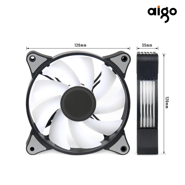 Aigo AR12PRO Computer Case Fan - Powerful, Customizable, and Affordable Cooling Solution