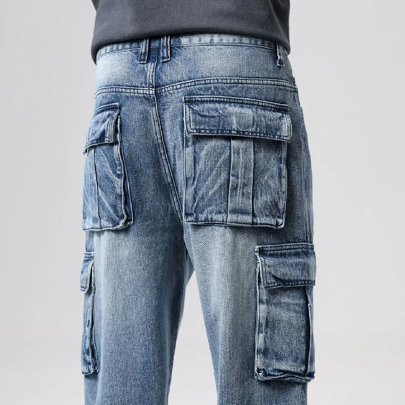 

Plus Size New loose plus fat plus hip hop skateboard pants Men Jeans Mens Trousers Jeans Jean Homme Jeans 30-46