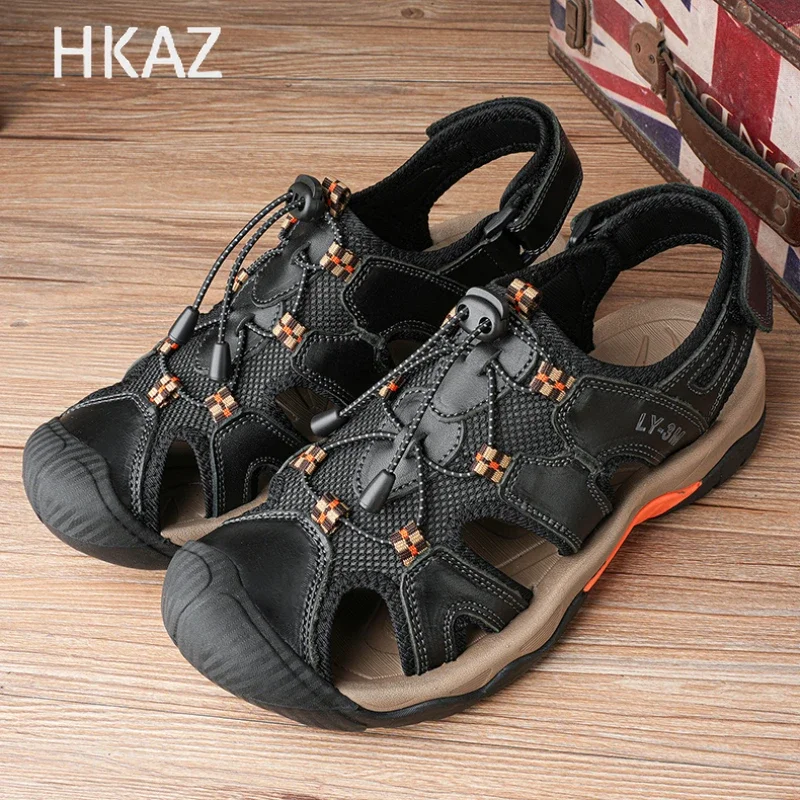 

Men's Sandals The New Fashion Trendy All-match Thick Bottom Comfortable Wear-Resistant Non-slip Outdoor Beach Summer Main Push