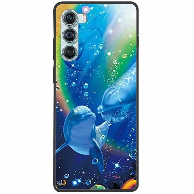 Sleek Black Silicone Protective Case with Soft Cover and Cute Design