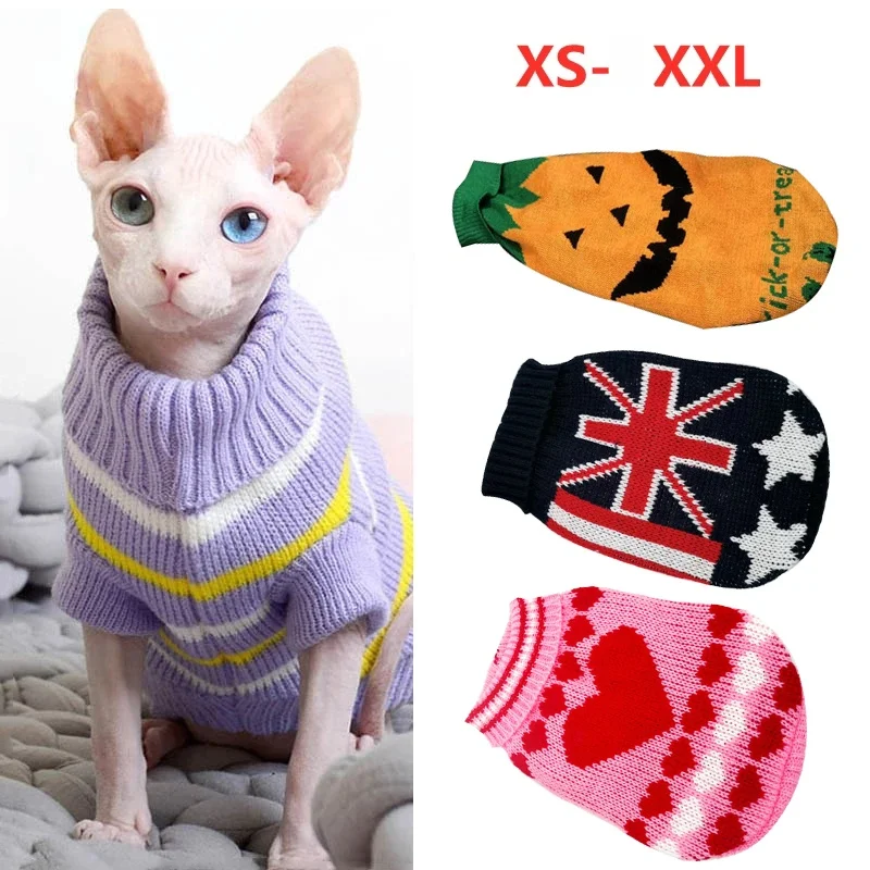 

Pullover Sweater for Pets, Small Dog Clothes, Cat Sweater, Puppy Coat, Chihuahua, Yorkie, Halloween Costume