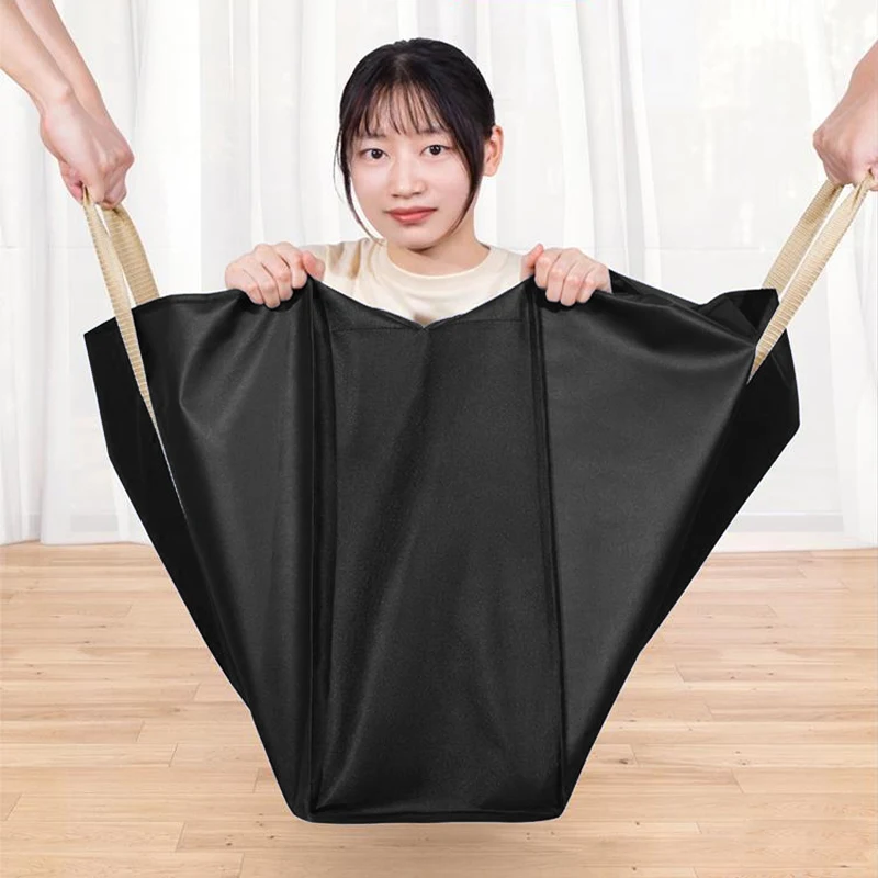 1pcs Extra Large Waterproof Moving Luggage Bags Laundry Shopping Bag Non-woven Fabric Cubes 80*55*25cm Home Storage Packing Tool 4