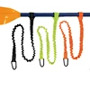 1PC Elastic Kayak Paddle Leash Adjustable With Safety Hook Fishing Rod Pole Coiled Lanyard Cord Tie Rope Rowing Boat Accessories 1