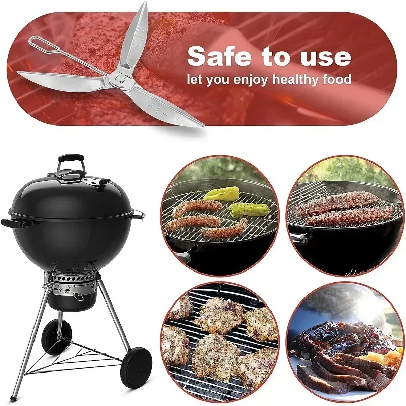 Hot 18-1/2-Inch Silver One-Touch Cleaning System kit for Weber Grill for Grill Bottom for 7444 Weber Grill Replacement Parts lij