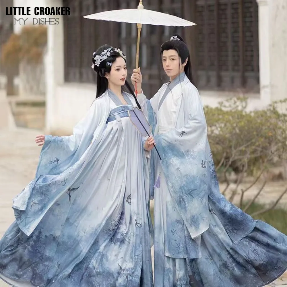 Chinese Ancient Chinese Clothes Hanfu Folk Dress Han Dynasty Oriental Clothing Halloween Hanfu Cosplay Couple Costume