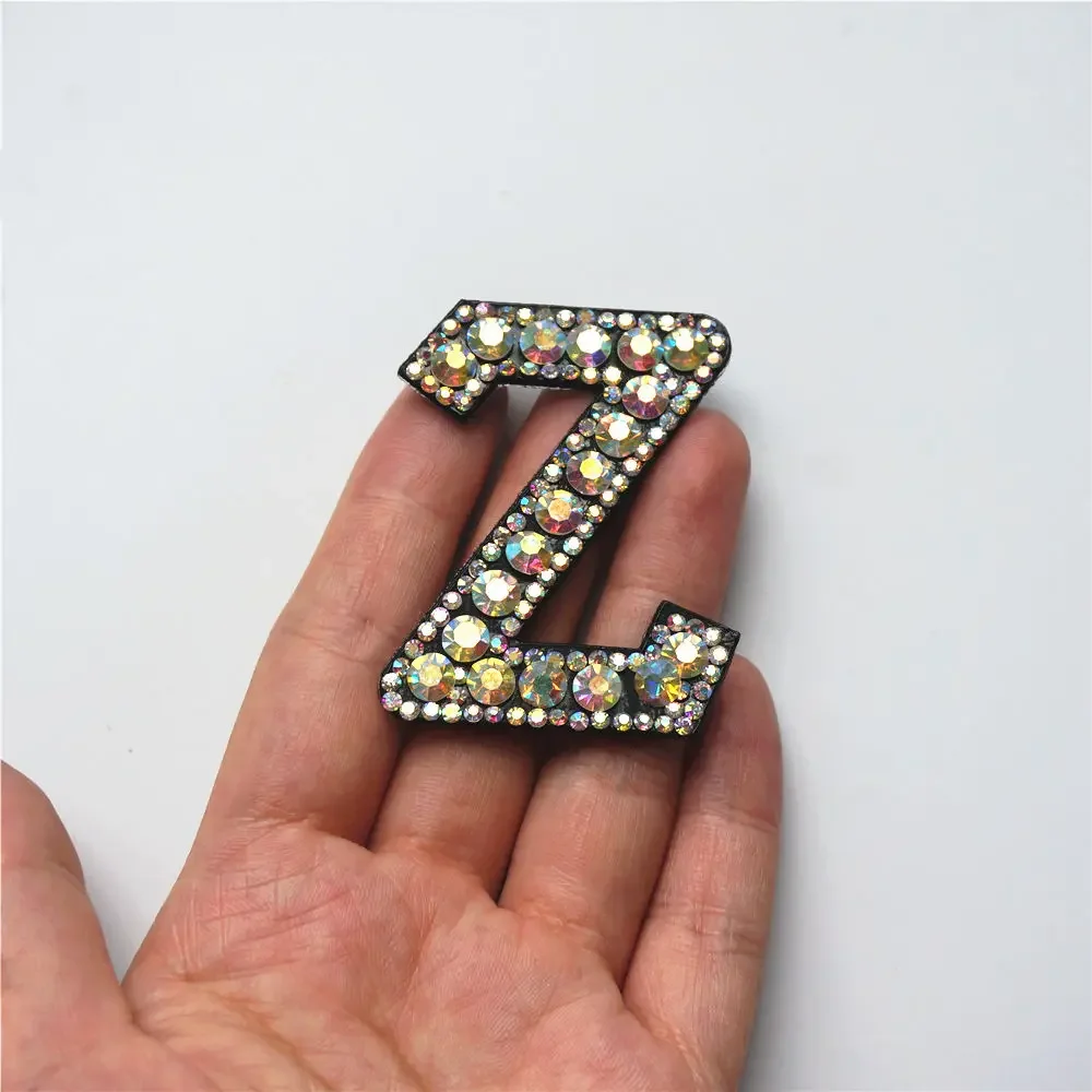 Rhinestone Applique Letters, Patches Letters Rhinestones