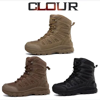 Tactical Boots Durable Training Shoes Sports Climbing Ankle Boots Outdoor Large Size Hiking Shoes Men's Desert Boots Men 2