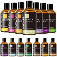 100ML Pure Plant Essential Oil Mint Bergamot Patchouli Citronella Lemongrass Chamomile Cedarwood For Reed Diffuser Humidifier 1