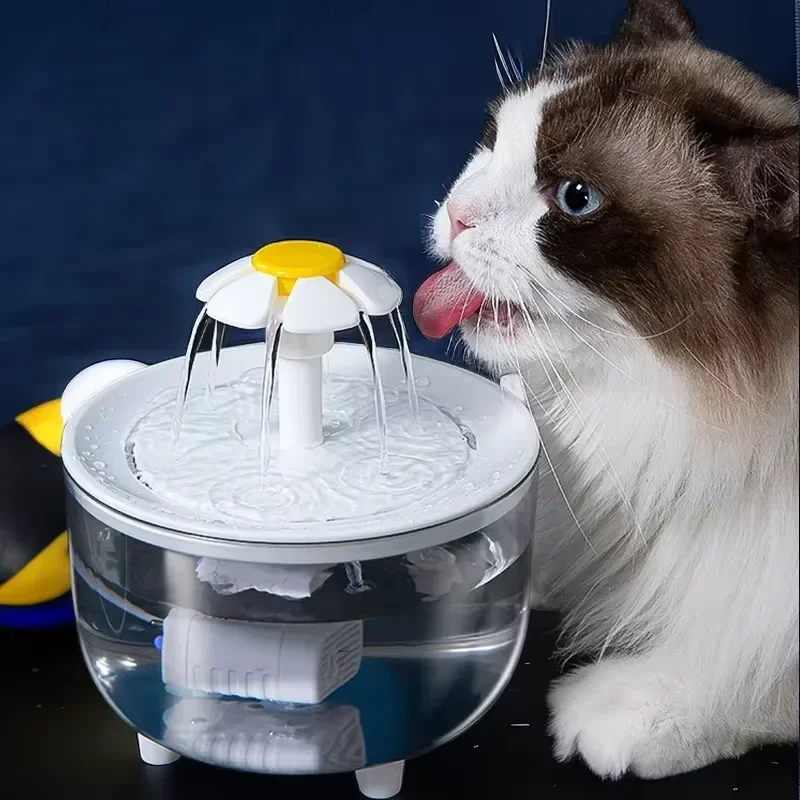 Pet Water Fountain Pets Water Fountain Auto Filter USB Electric Mute Cat Drinker Bowl 1200mL Recirculate Filtring for Cats Water Dispenser
