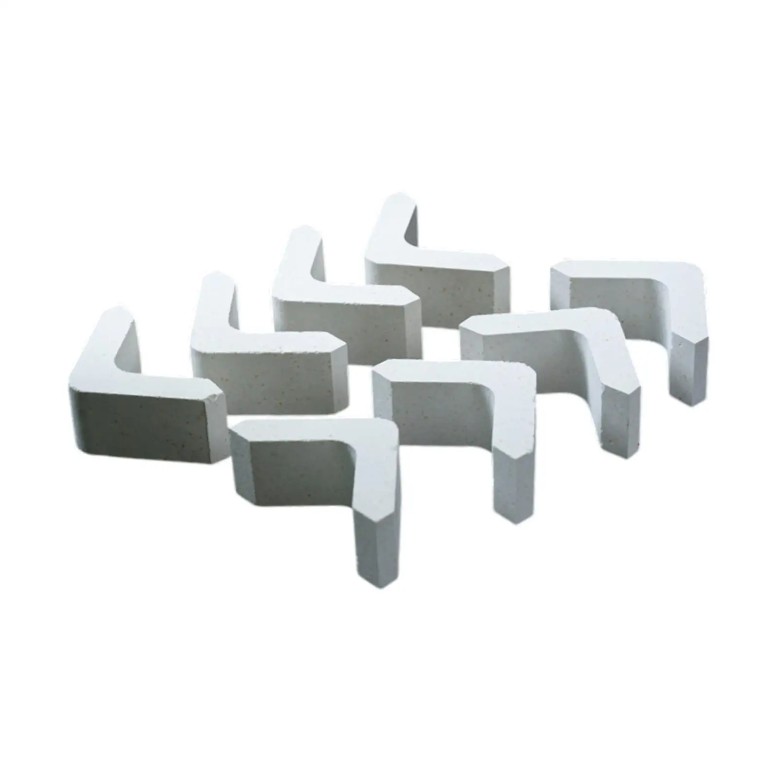 8 Pieces Kiln Shelf Supports Pottery Kiln Firing Tools L Shaped High Temperature Resistant Kiln Accessories Kiln Shelf Stilts