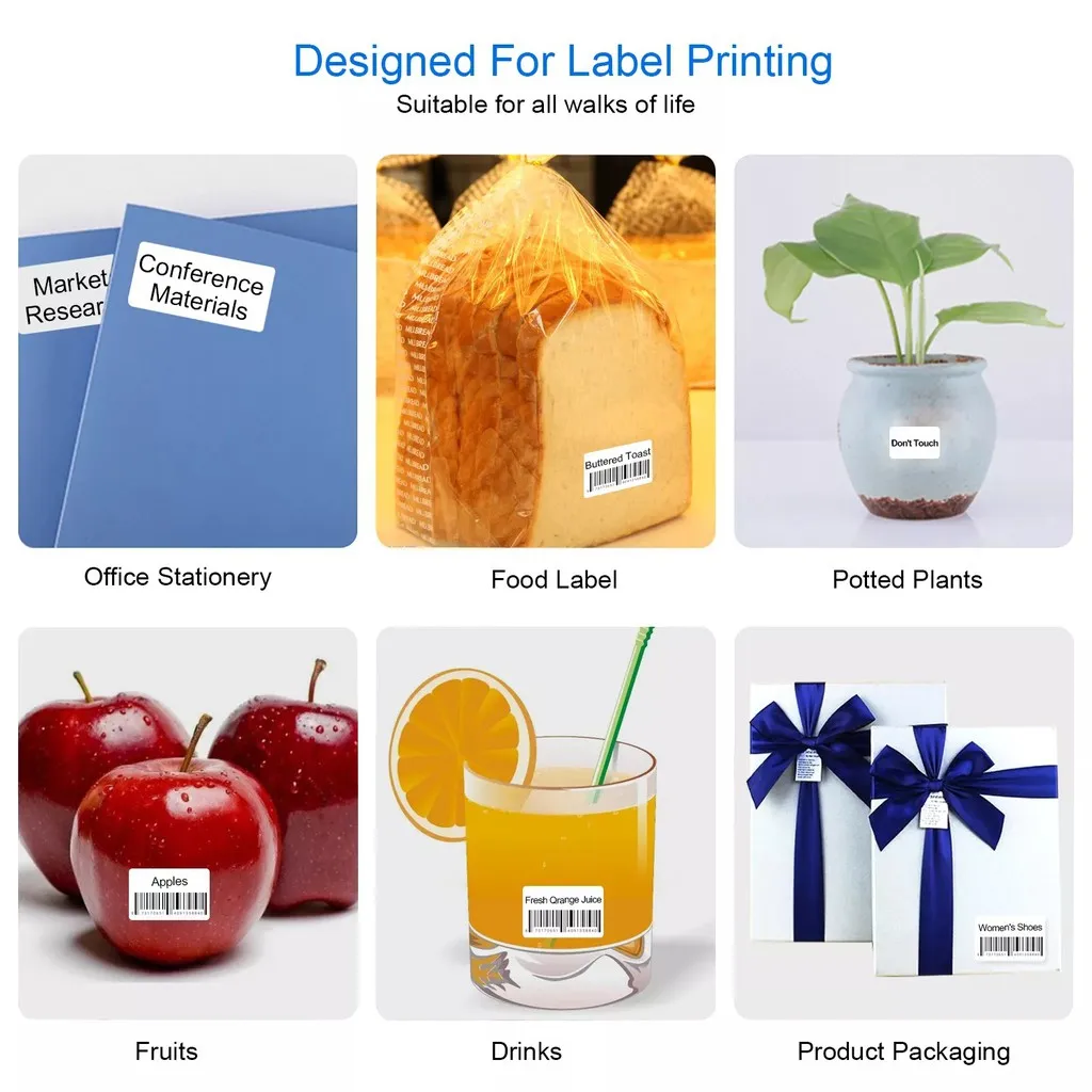 Niimbot B21/B3S/B203  self adhesive label cute style cartoon series thermal label price, commodity classification stickers