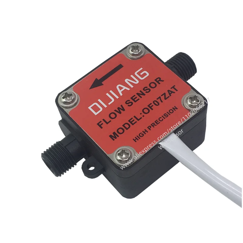 New G1/4" Oval Gear FlowMeter High Precision 0.3~5L/min Oil Flow Sensor Use for Cooking Machine Liquid Sensor Measure Meter